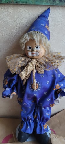Clown figur mit ständer 45 - figur, ständer,