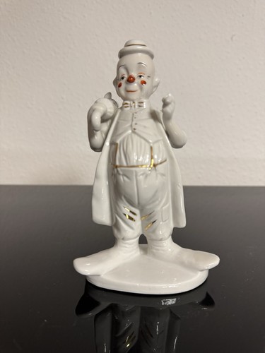 Gilde porzellanfigur clown - porzellanfigur,
