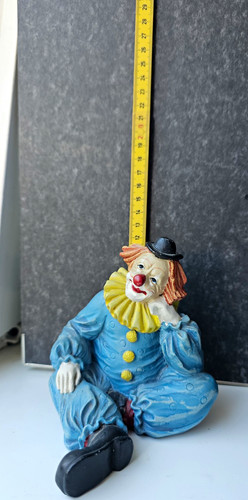 Gilde clown figur sitzend - clown,