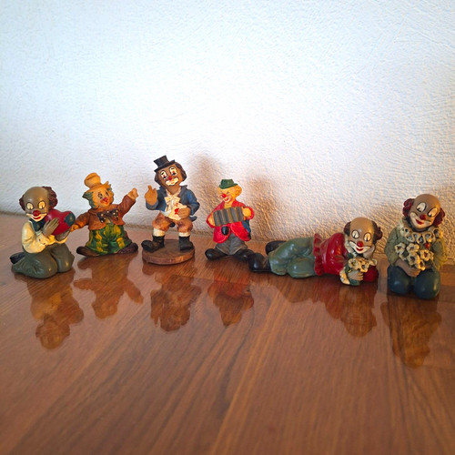 6er set gilde clown figuren - gilde, clown-figuren