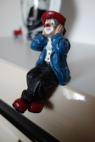 Gilde clown figur kantensitzer - clown,