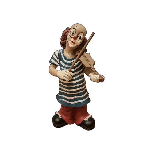 Clown mit violine - clown, violine,