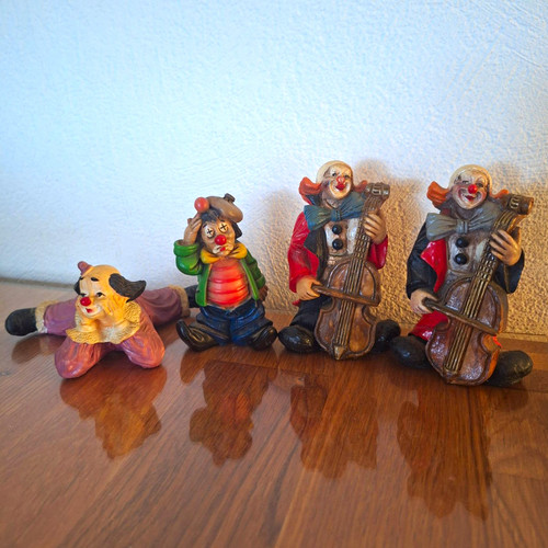 4er set gilde clown - clown, figuren