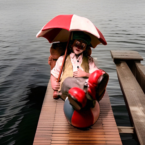 Gilde clown handbemalt - clown,