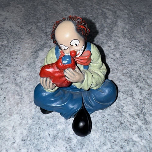 Gilde clown figur aus - aus, keramik