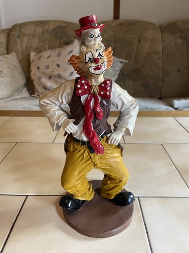 Clownfigur 29cm holz - clownfigur,
