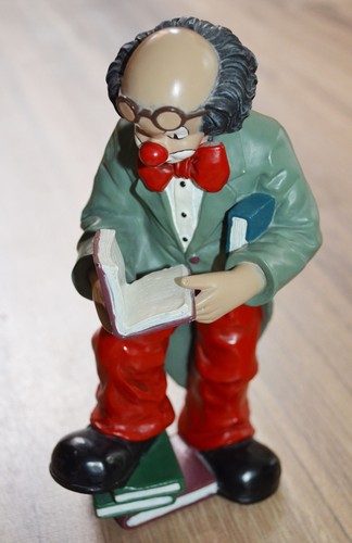 Gilde clown die leseratte - clown,